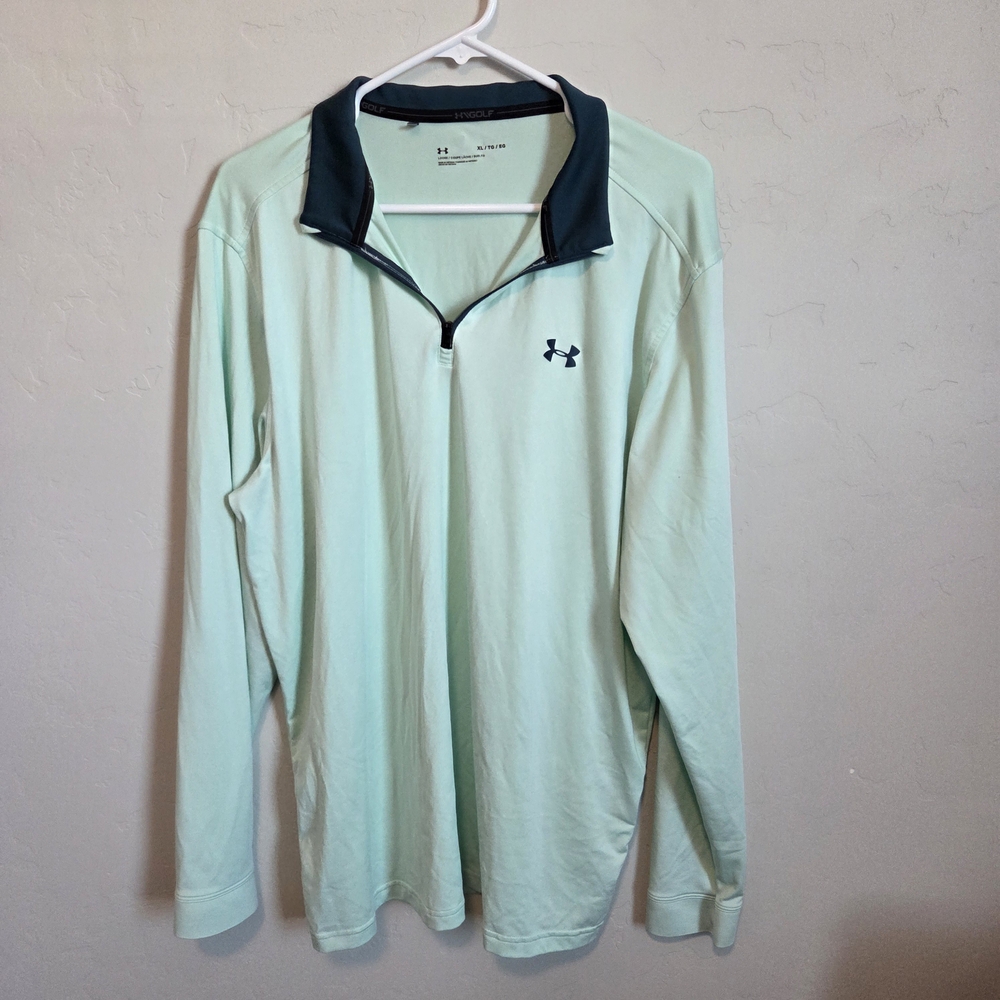 Under Armour Mint Green Golf Pullover